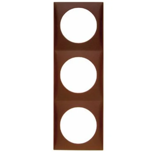 Berker Integro Flow Rahmen 3-fach, braun