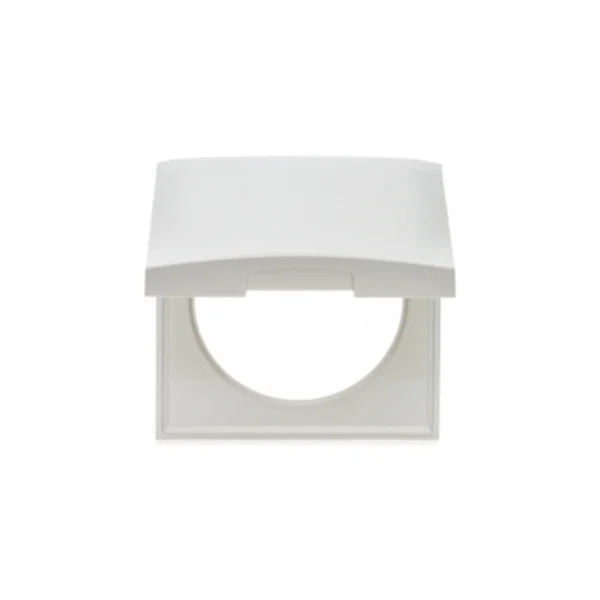 Berker Integro Flow Rahmen mit Klappdeckel, weiß glänzend