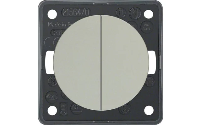 Berker Integro Serientaster 2 Schließer mit gemeinsamer Eingangsklemme