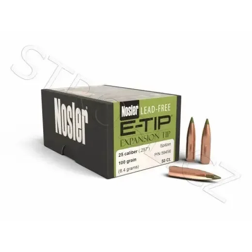 Bleifrei Geschosse Nosler E-Tip .25 cal, dia .257, 100grs Zu verkaufen