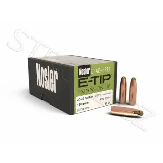 Bleifrei Geschosse Nosler E-Tip 30-30 cal, dia .308, 150grs