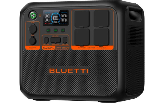 BLUETTI AC200P L-Black-EU tragbare Powerstation 1250 W