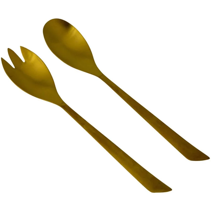 bo-camp Salatbesteck Elegant gold, 2-tlg.