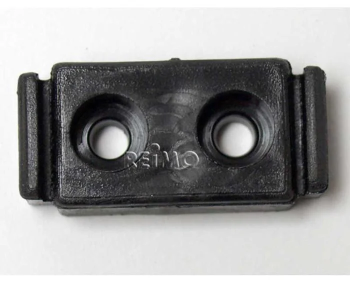 Bodenbefestigung schwarz für Gelenkstützfuß