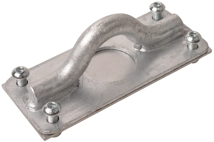 Bodenöse mit Gegenplatte – verzinktes Stahlmaterial – geeignet für Ifor Williams GX Plant Trailer Modelle