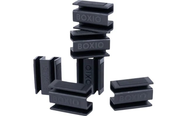 Boxio Clip 6 Stück Zubehör Trenntoiletten / Aufbewahrungsboxen schwarz