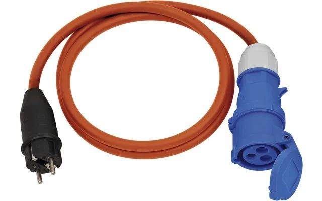 Brennenstuhl Adapter Leitung Schutzkontakt Stecker Kupplung CEE230V orange 1,5m