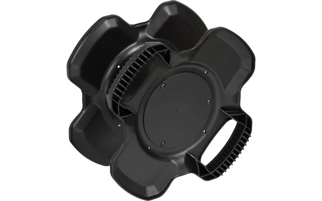 Brennenstuhl Gummi-Kabelhaspel X-Gum Leer mit Blindplatte Aufbewahrungstrommel schwarz