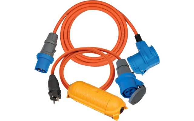 Brennenstuhl Starter Set Camping – inkl. Safe-Box Verl. Winkelkuppl. + Adapterleitung