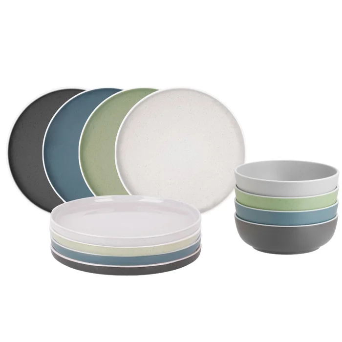 Brunner Geschirrset Midday Dolomit, 12-teilig