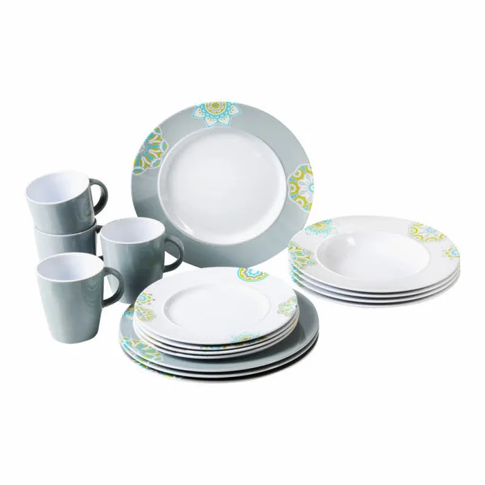 Brunner Geschirrset Sandhya 16-teilig aus Melamin