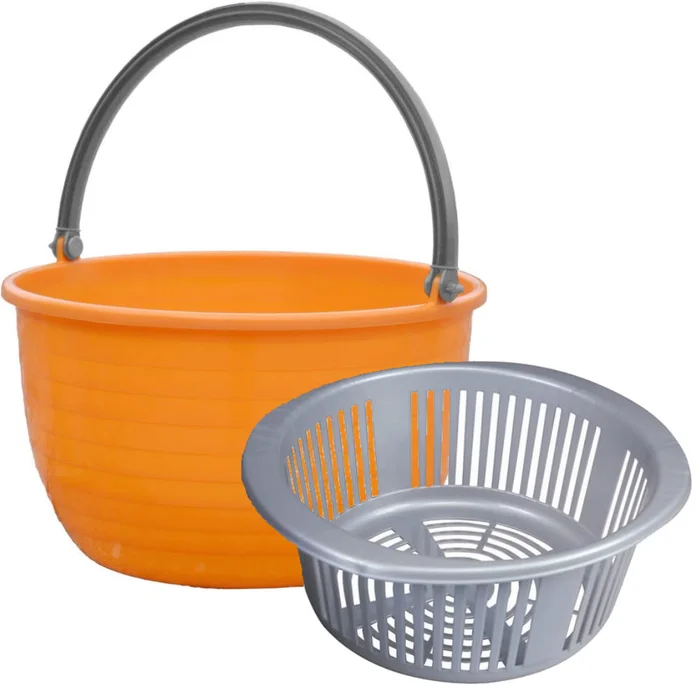 Brunner Mehrzweckeimer Vinis orange 15 Ltr. inkl. Einsatz – Komplettset