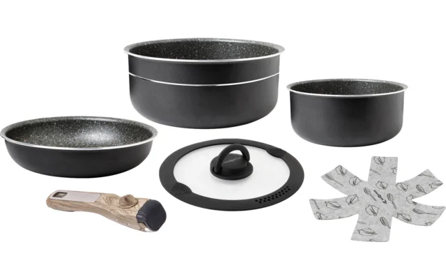 Brunner Pirate Spacemaster Kochset mit 2 Töpfen und 1 Pfanne