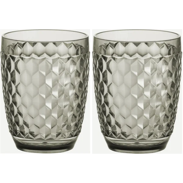 Brunner Wasserglas Coralux Forest grün 350 ml, 2er Set