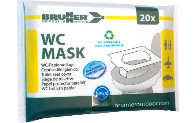 Brunner WC Mask Papierauflage für Campingtoiletten 20 Stück