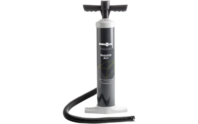 Brunner Whisper Alu Luftpumpe mit Aluminium-Kolbenstange inklusive Adapterset 3 Liter