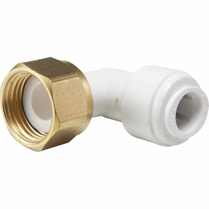 Buchsenförmige Winkelverbindung Messing Mutter diam. 12 mm