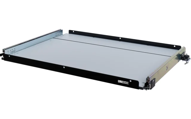 BusBoxx heckBOXX flex 750 bis 950 mm VW T5 / T6 / T6.1 Multivan / Beach Heckauszugs-Modul geteilt