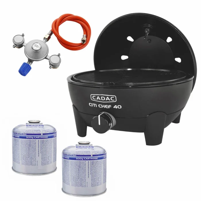 Cadac Citi Chef 40 schwarz 50 mbar Travel-Set