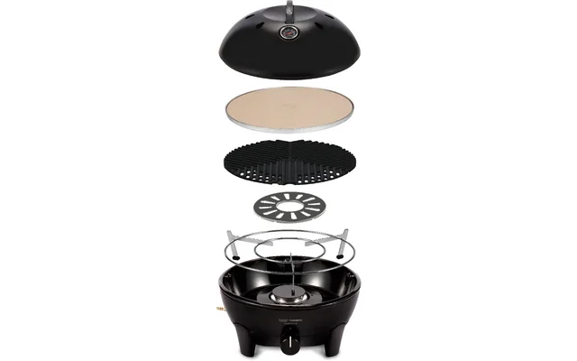 Cadac Gas-Tischgrill Glamp Chef 40 BBQ tragbar inklusive Pizzastein 30mbar
