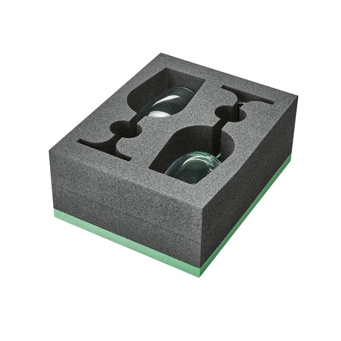 Camp-Idee Glashalter inklusive Rotweingläser