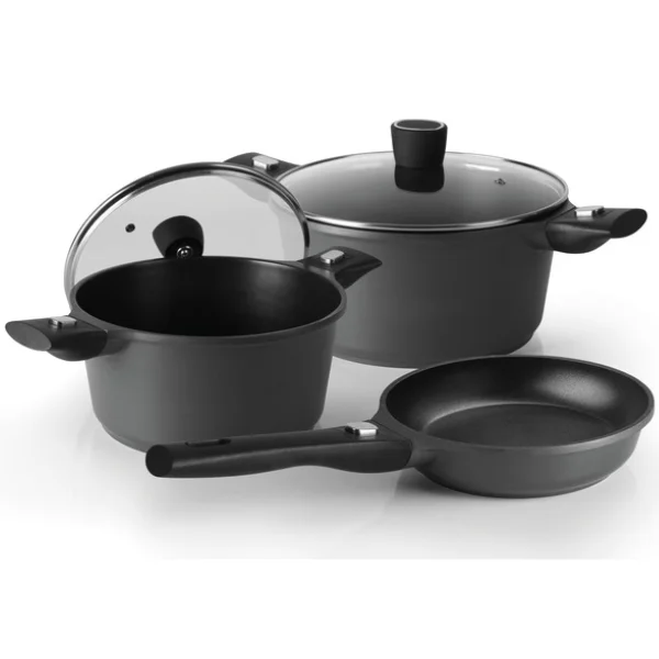 Camp4 Alu-Topfset mit Antihaftbeschichtung, 5-teilig