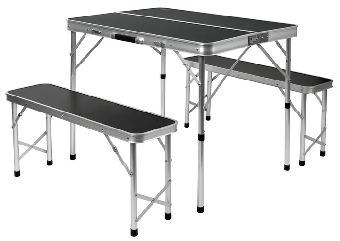 Camp4 Piknick Sitzgruppe – Tisch mit 2 Bänken