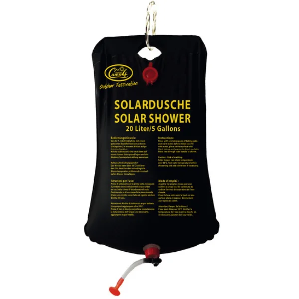 Camp4 Solardusche 20 Liter, mit Aufhängevorrichtung