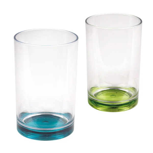 Camp4 Trinkglas 350 ml lime + petrol, 2er Set