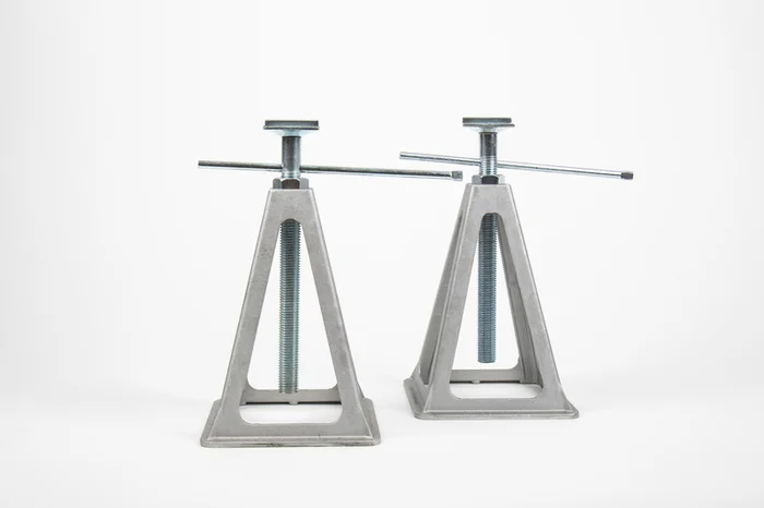 Carbest Hubstützen/Wohnwagenstützbock Aluminium, 2 Stück