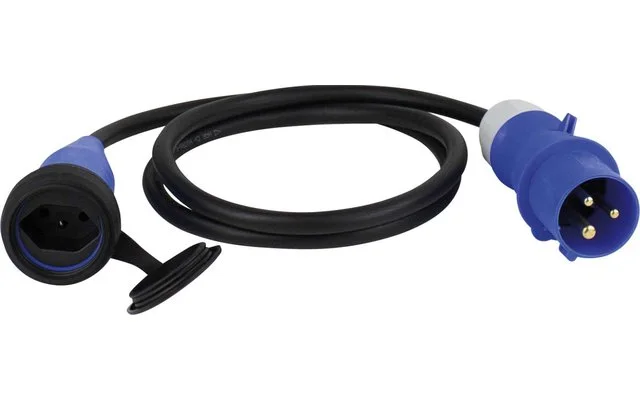 CEE-Adapterleitung 3-polig auf SEV-Kupplung (Schweiz) 1,5 m