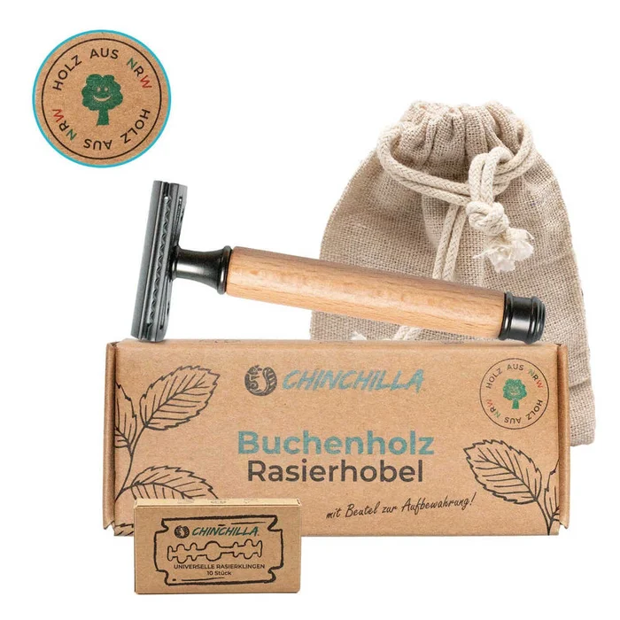Chinchilla Rasierhobel Buchenholz