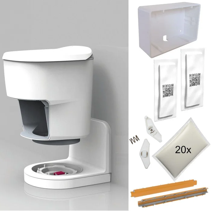 Clesana Toilette C1 mit L-Adapter – Komplettset
