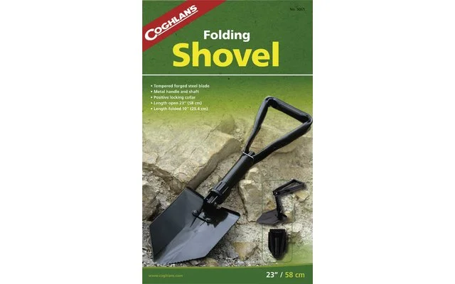 Coghlans Dreifach Klappspaten 58 cm schwarz