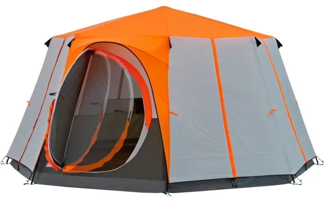 Coleman Octagon Familienzelt orange für 8 Personen
