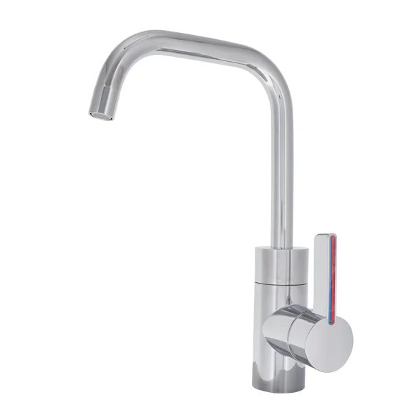 Comet Einhebelmischer LECCO, Messingauslauf 2 x gebogen, chrom