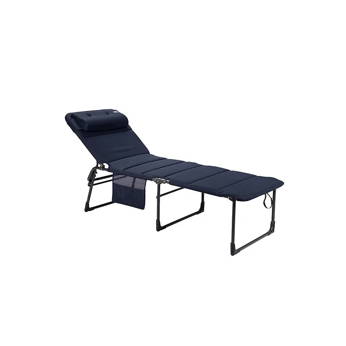 Crespo Dreibeinliege Air-Deluxe Alu, blau