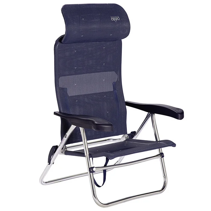 Crespo Strandstuhl Beach Chair Alu, blau