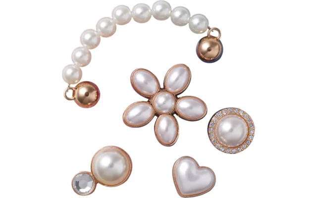 Crocs Jibbitz Dainty Pearl Jewelry Schuhanstecker 5er Pack