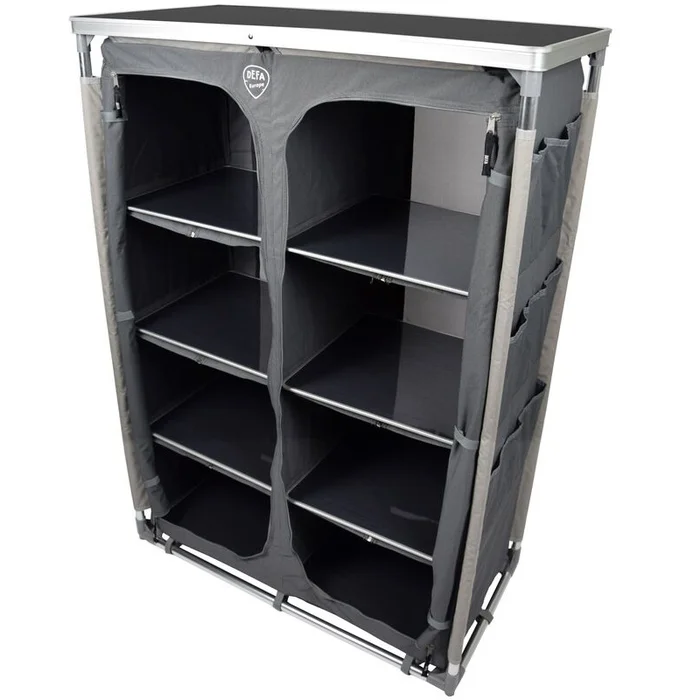 DEFA Campingschrank mit 8 Fächer grau