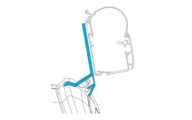 Dometic Adapter 038 für Wandmarkise PW 1100 / 1500 / 3800 Pössl Campster