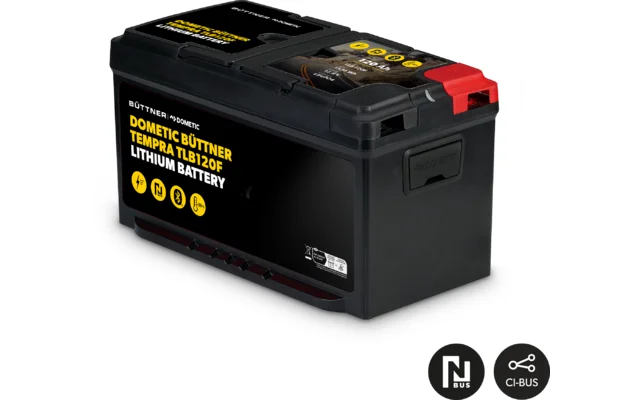 Dometic Büttner Lithiumbatterie Tempra TLB120F 12 V / 120 Ah mit integrierter Heizung