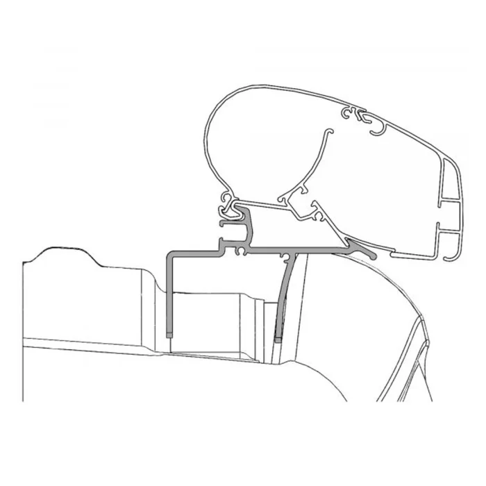 Dometic Dachadapter PR 2000, 2500 für VW Crafter/MAN TGE ab 2017