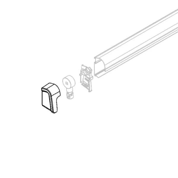Dometic Endkappe links weiß für PW 1100 (Nr. 4470000801)