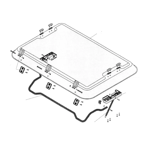 Dometic Heki 2 Glas ohne Anbauteile (Nr. 570E01)
