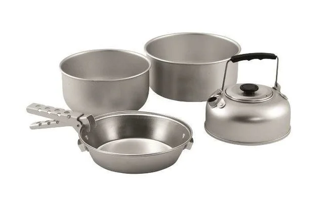 Easy Camp Kochset Adventure Cook Set silber