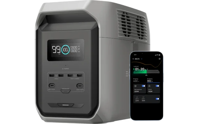 EcoFlow Delta 3 1500 Tragbare Powerstation 1,5 kWh 1.800 W