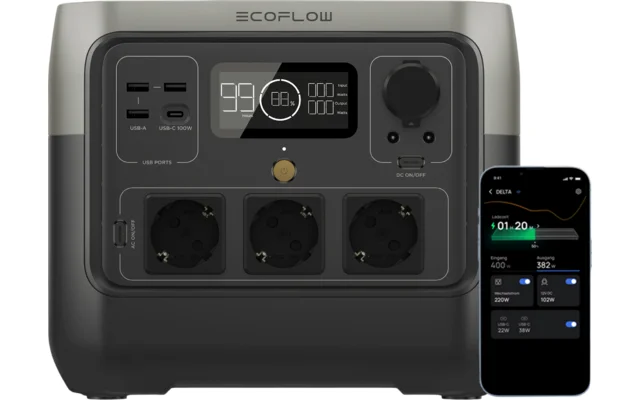 EcoFlow River 2 Pro Tragbare Powerstation 768 Wh 800 W