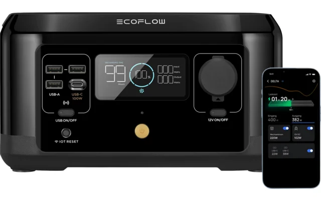 EcoFlow River Mini Tragbare Powerstation 210 Wh 300 W