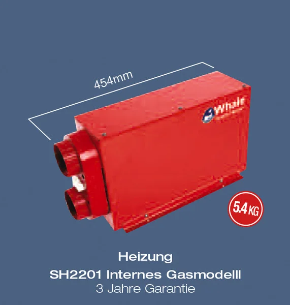 Einbau Gasheizung SH2201 – 2 kW